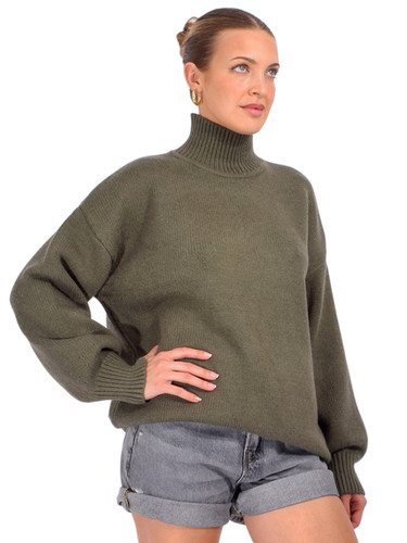 SER.O.YA Beatrice Sweater in Grove Green Side View